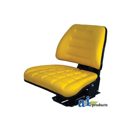 A & I Products Seat w/ Trapezoid Backrest, YLW, 300 lb / 136 kg Weight Limit 22.5" x10" x18.5" A-T222YL